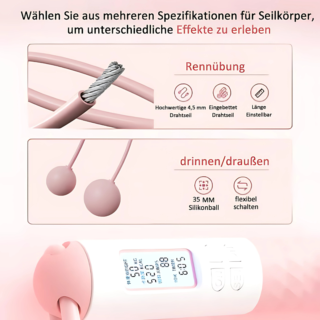 FitCount Smart Drahtloses Springseil | Fitness, vereinfacht