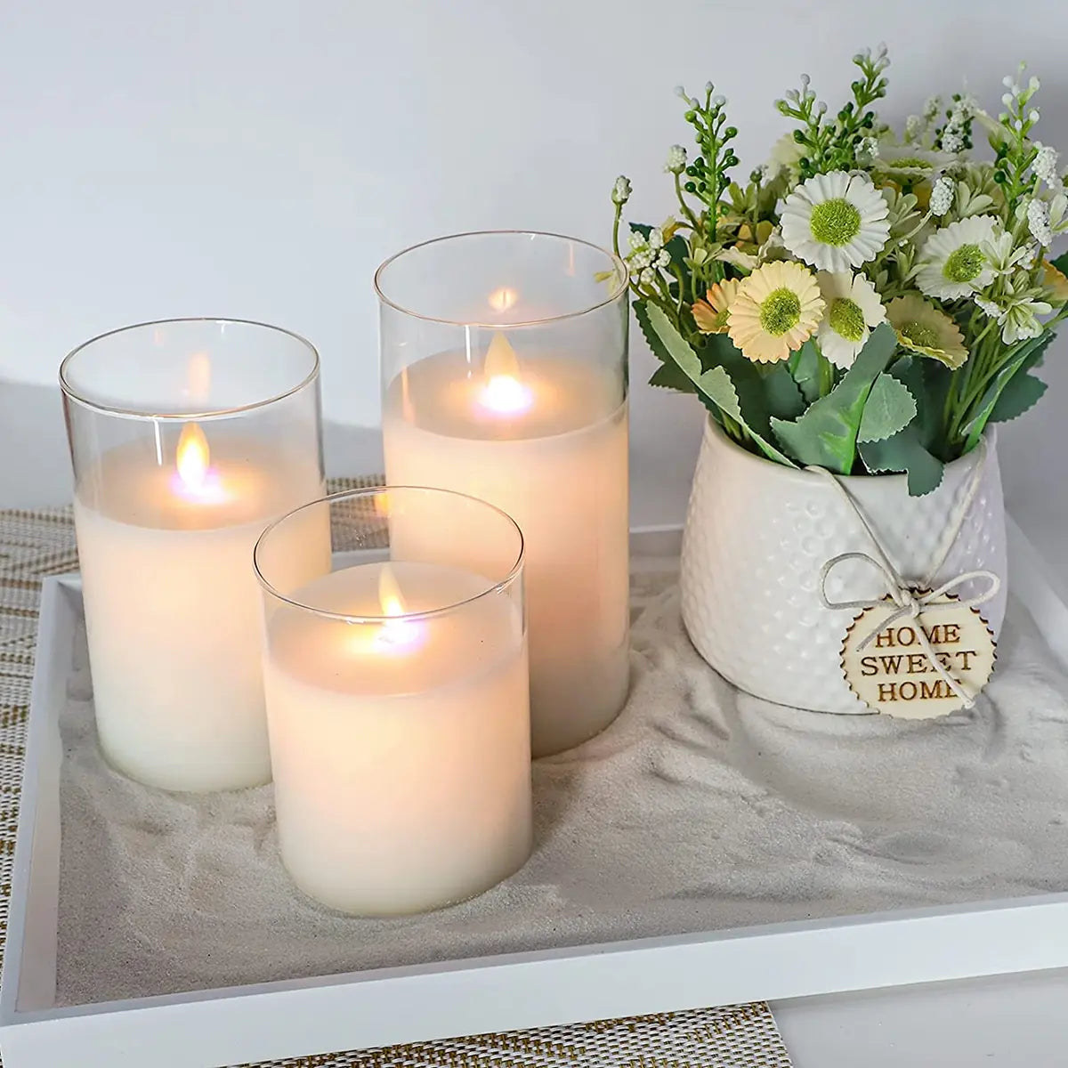 LuxeLumen LED Kerzen-Set | Elegante LED-Kerzen mit Fernbedienung für eine stimmungsvolle Atmosphäre