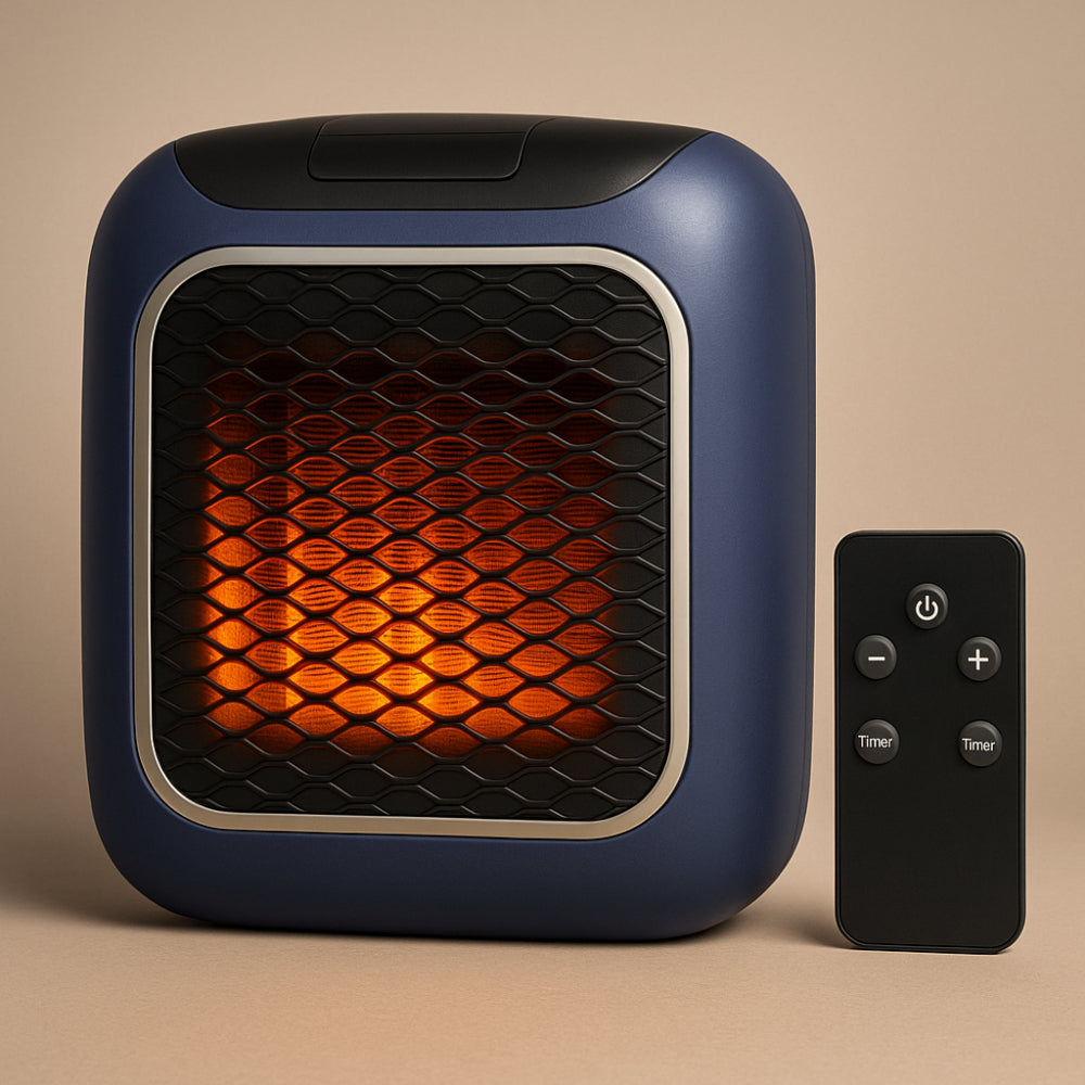 WarmiWall Keramische Wandheizung – Energieeffizienter Mini-Heizkörper mit Thermostat