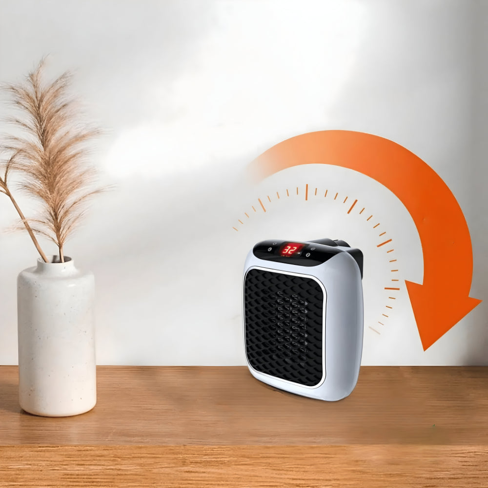 WarmiWall Keramische Wandheizung – Energieeffizienter Mini-Heizkörper mit Thermostat