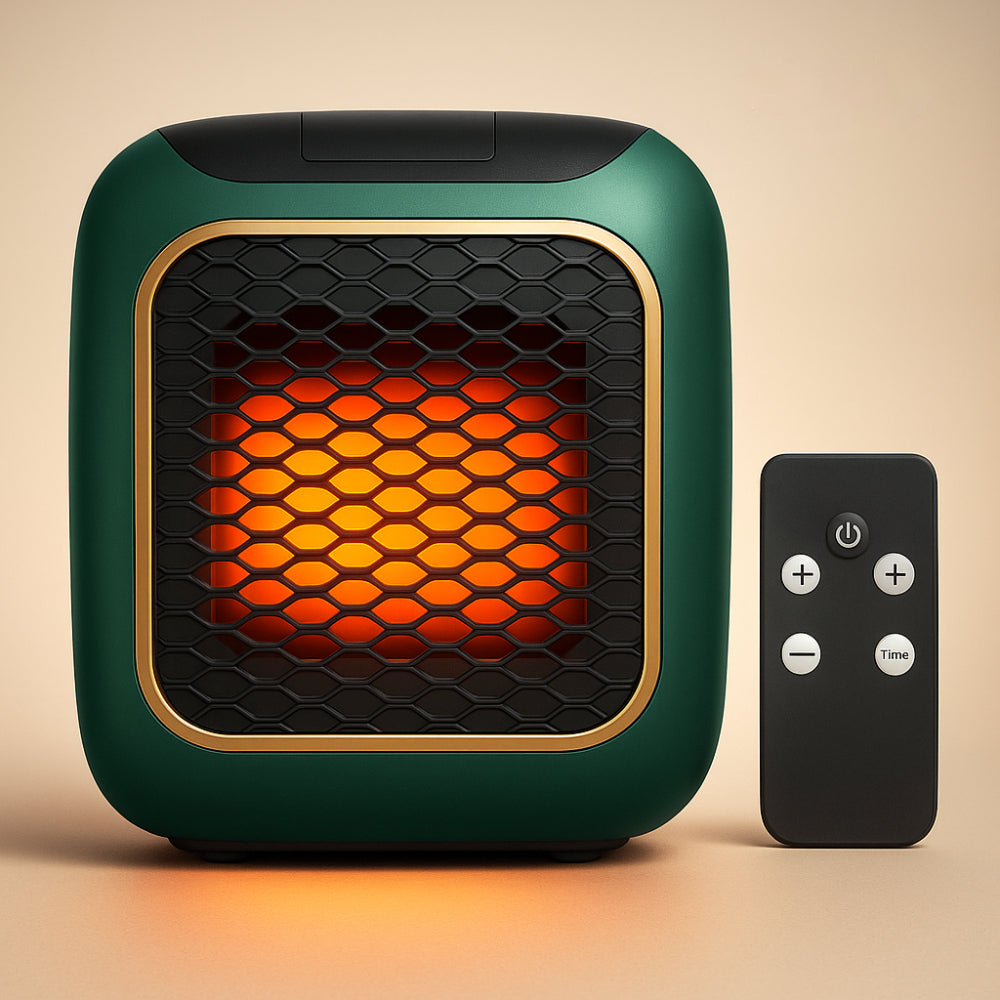 WarmiWall Keramische Wandheizung – Energieeffizienter Mini-Heizkörper mit Thermostat