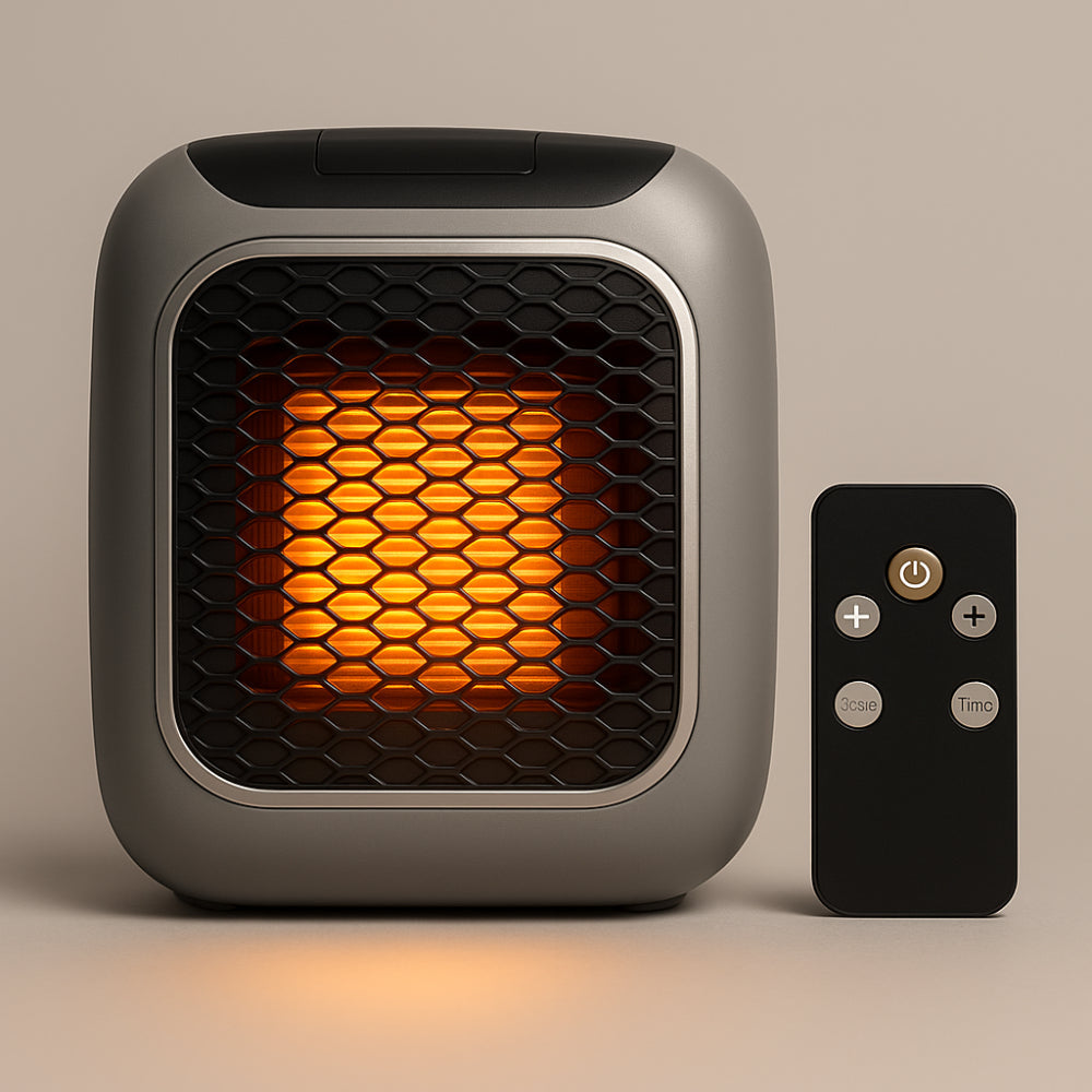 WarmiWall Keramische Wandheizung – Energieeffizienter Mini-Heizkörper mit Thermostat