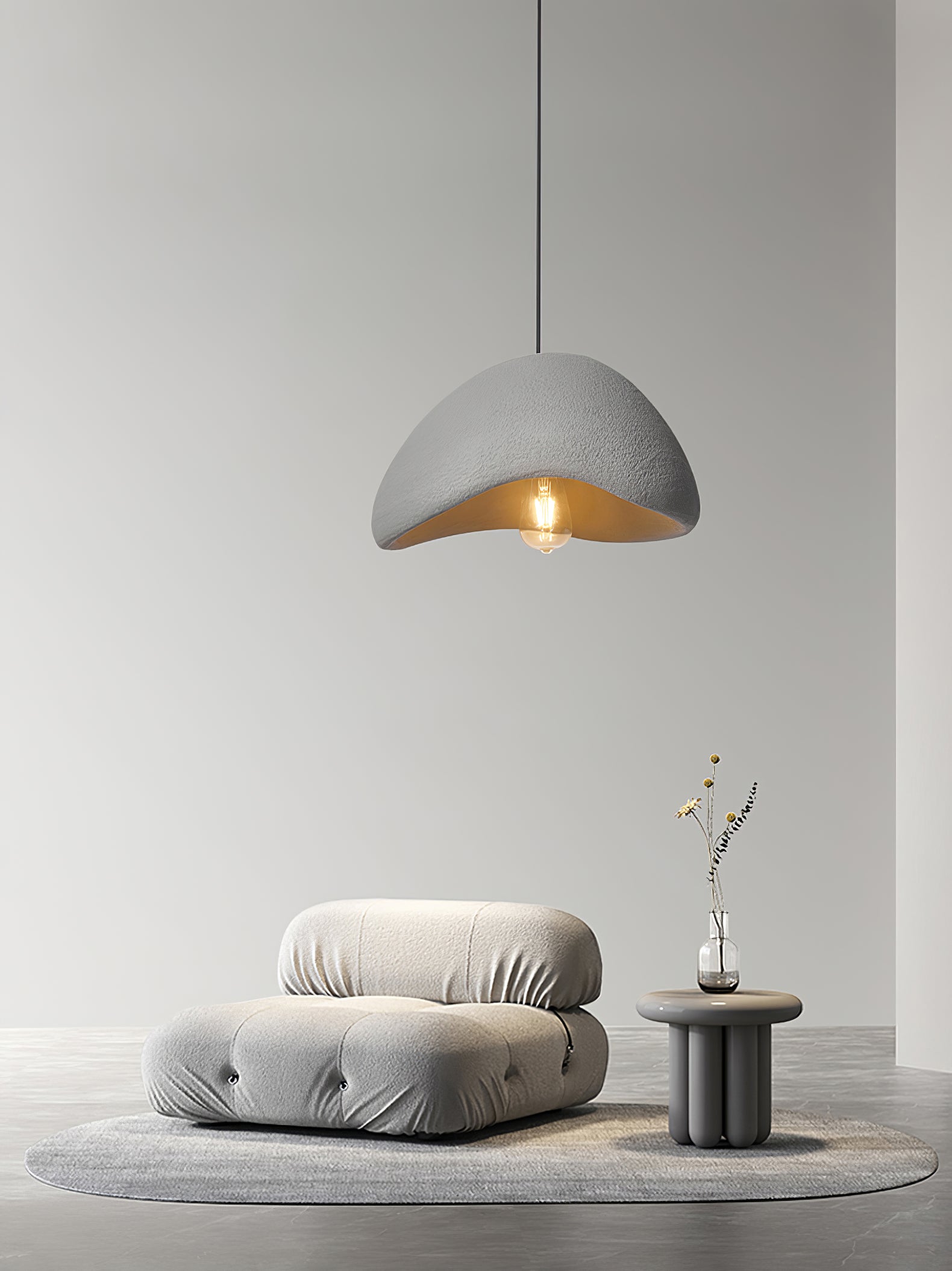Wabi-Sabi Cocoon Pendelleuchte, Stil A