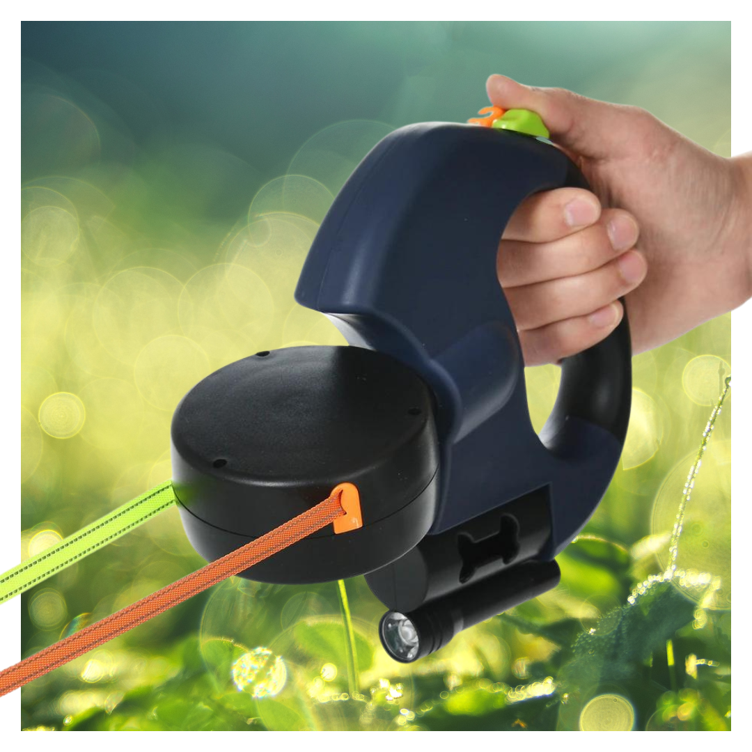 PetPair Leine | Doppelte Einziehbare Haustierleine mit LED Licht