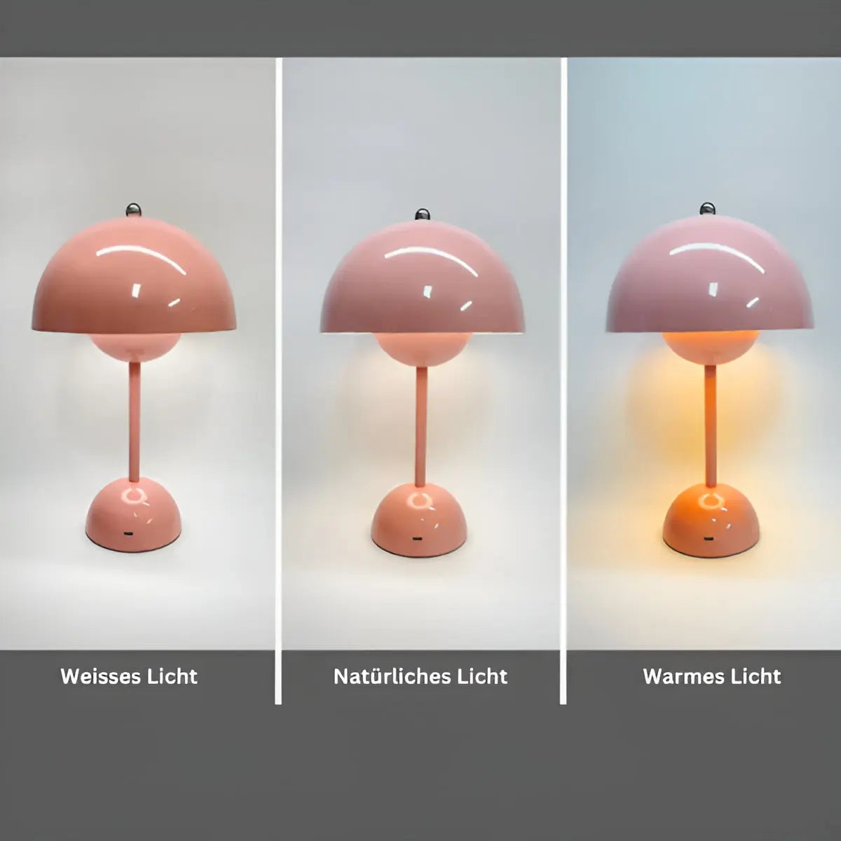 Frendorf NordicNest Skandinavische Tischlampe Dimmbar Moderne Nachtlampe
