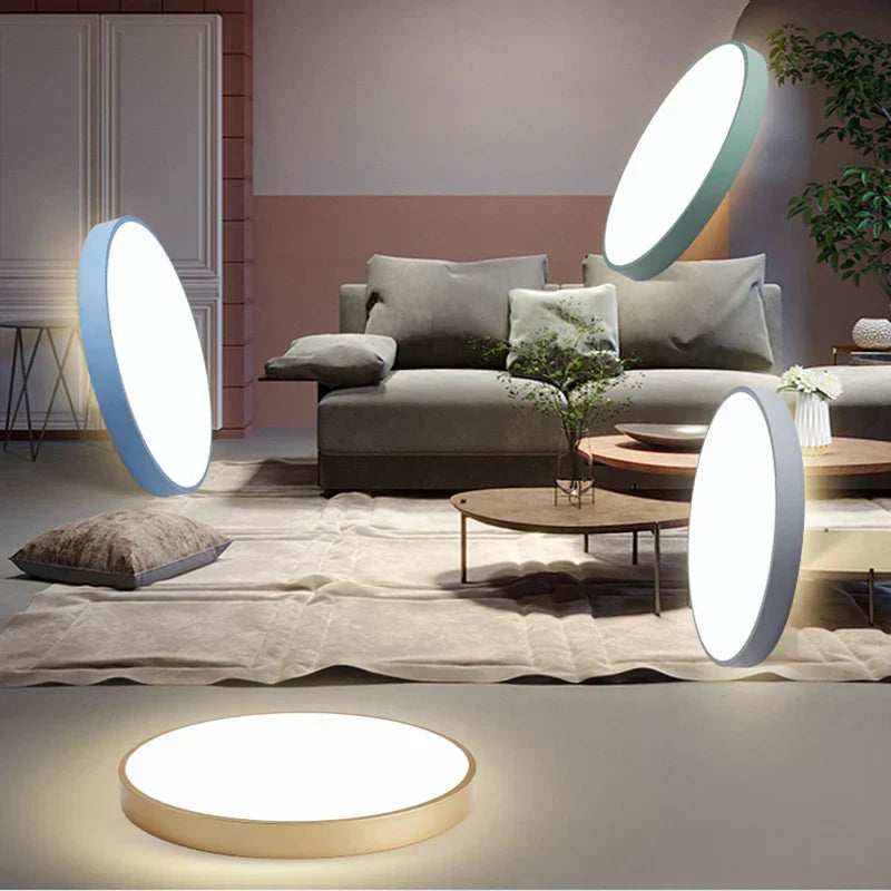 Moderne Minimalistische Runde LED Deckenleuchte 1-Licht