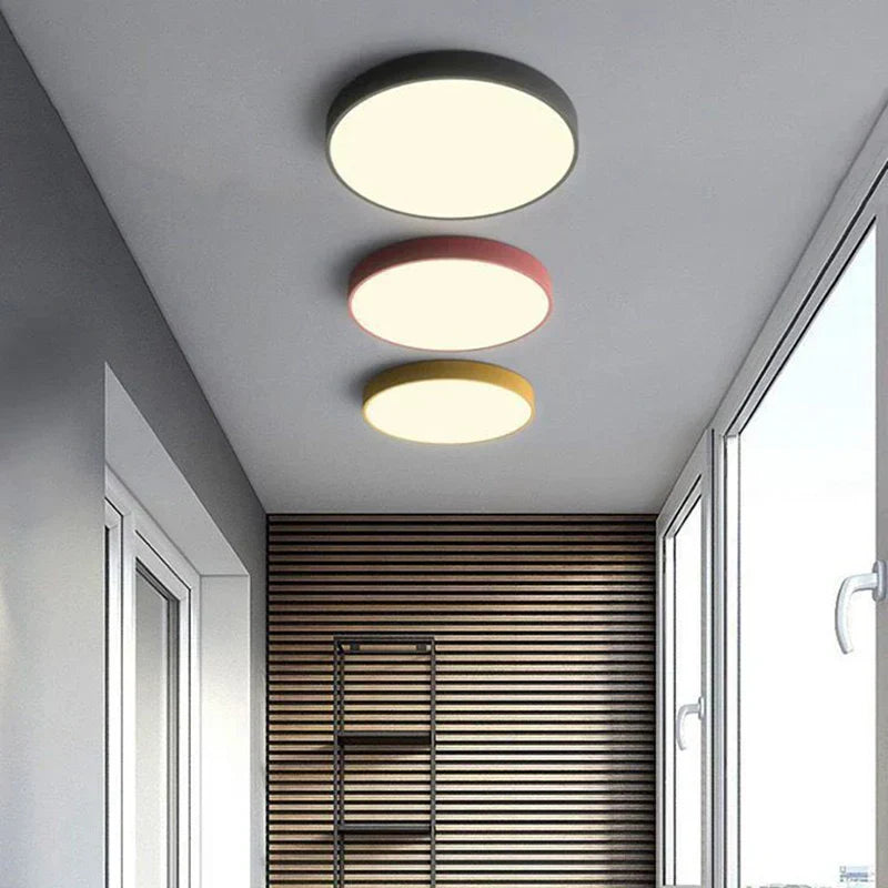 Moderne Minimalistische Runde LED Deckenleuchte 1-Licht