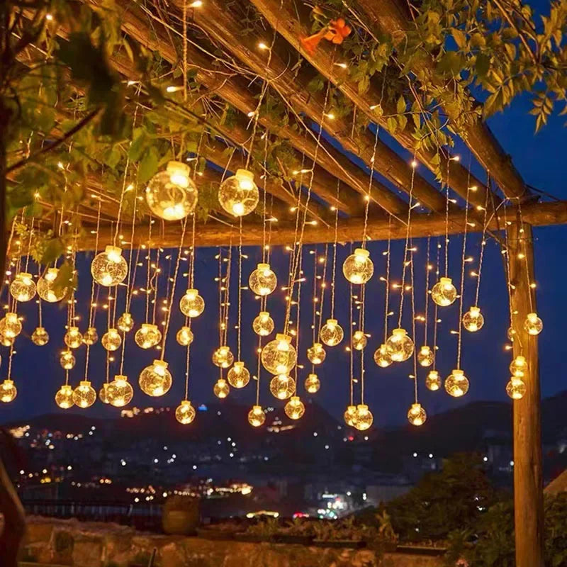 LichtKrans LED Feenbeleuchtung – Wasserdichter Außenlichterkette mit Warmweißem Licht