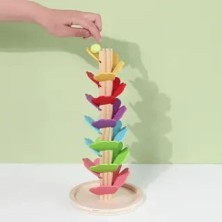 KugelJoy Baum Bahn | Kreatives Holzspielzeug für spielerisches Lernen