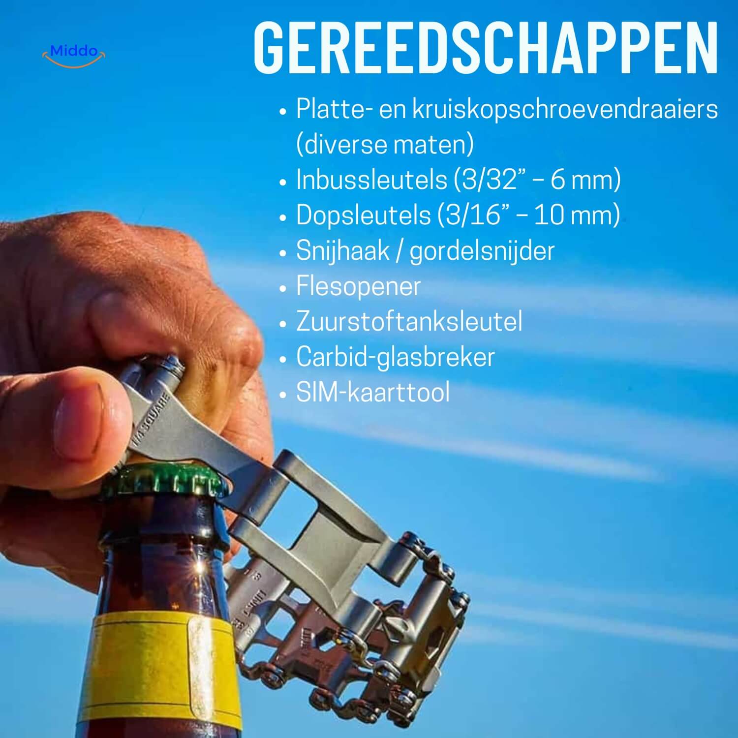 ToolMaster Edelstahl Werkzeugarmband | 29-in-1 Multifunktionsarmband für jede Herausforderung