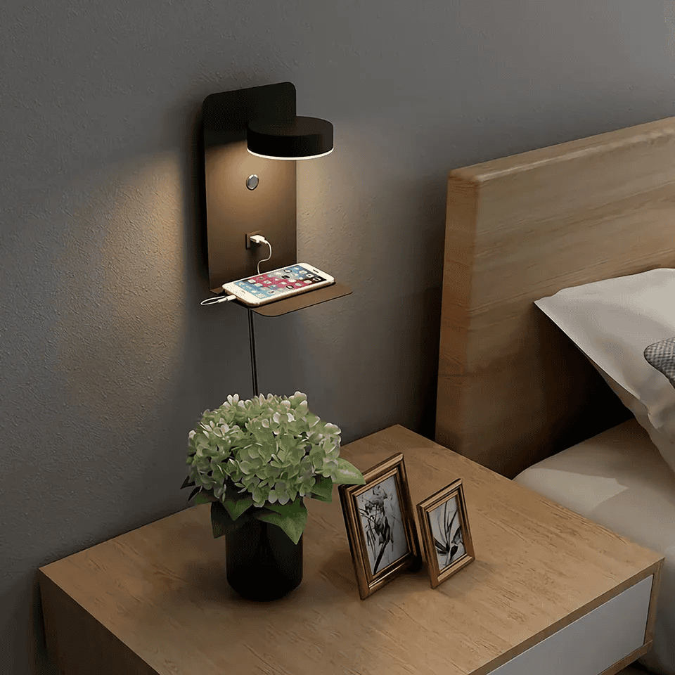 AuraLoom - Warmglühende Nachttischlampe für stilvollen Komfort