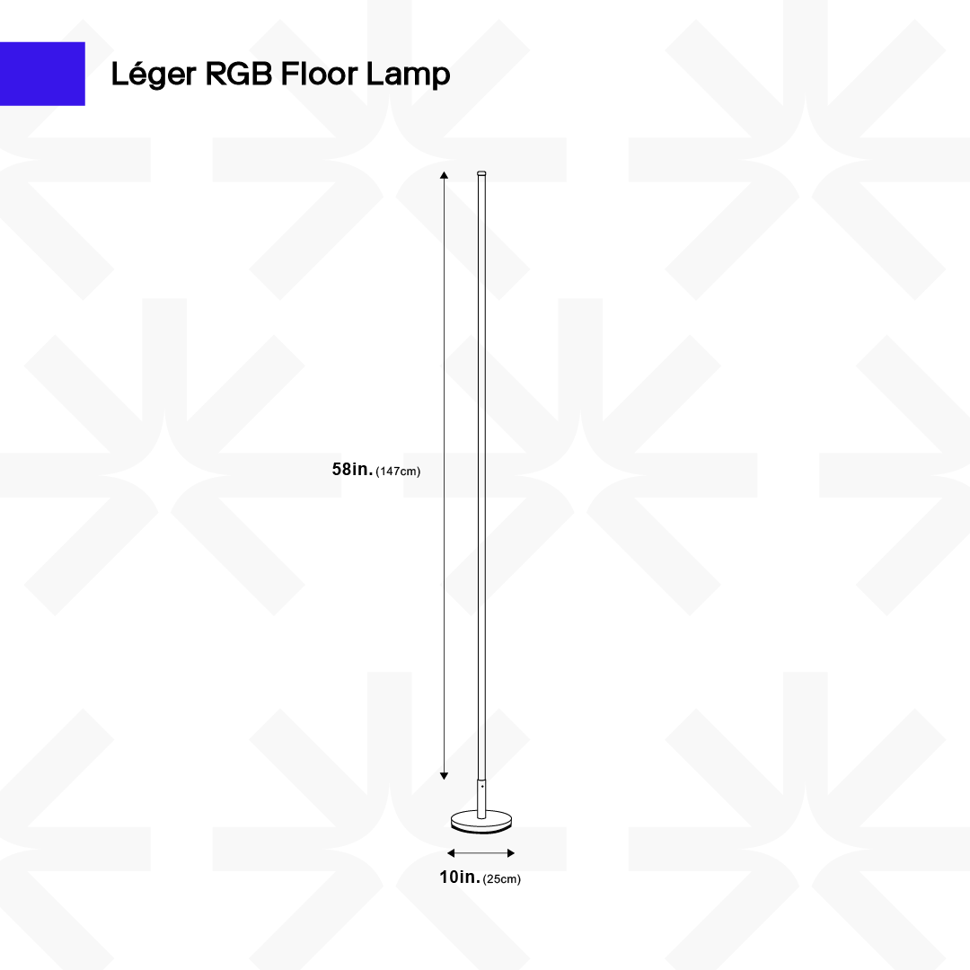 Léger RGB Stehlampe