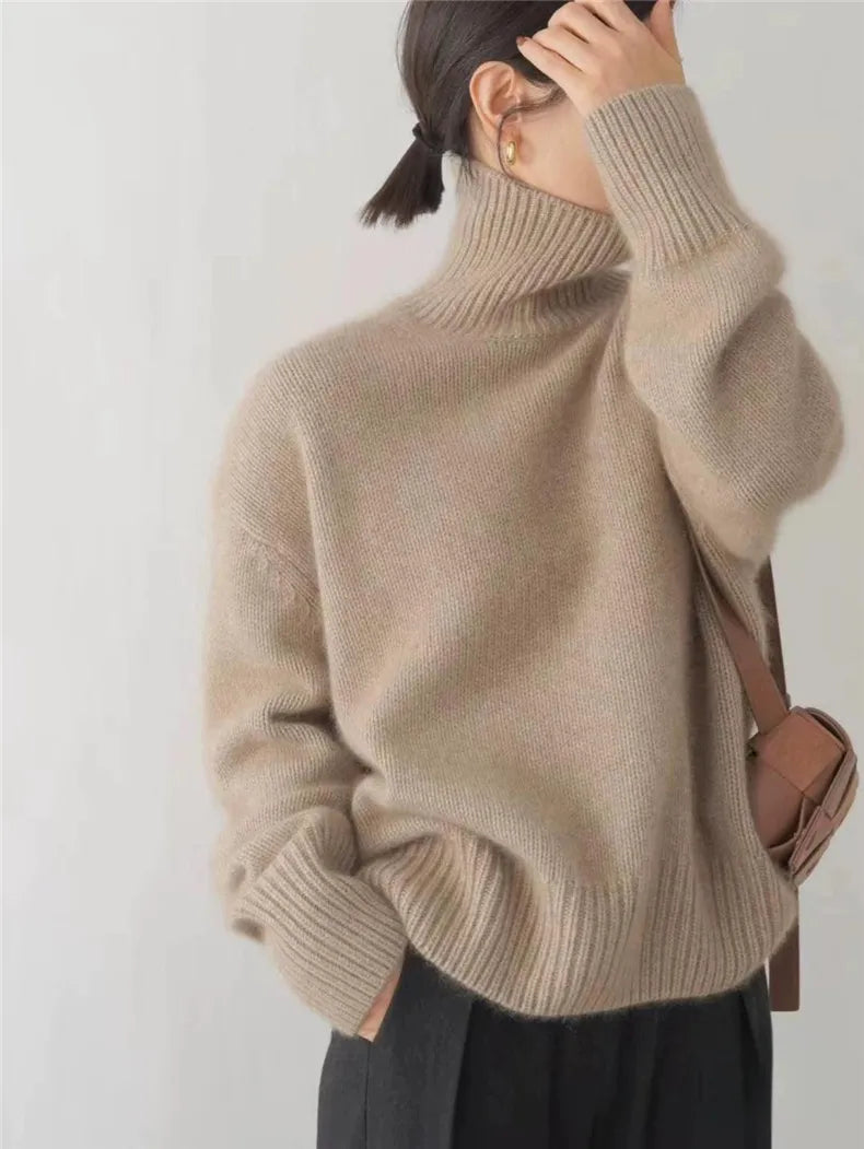 Karley | Weicher Rollkragenpullover aus Strick