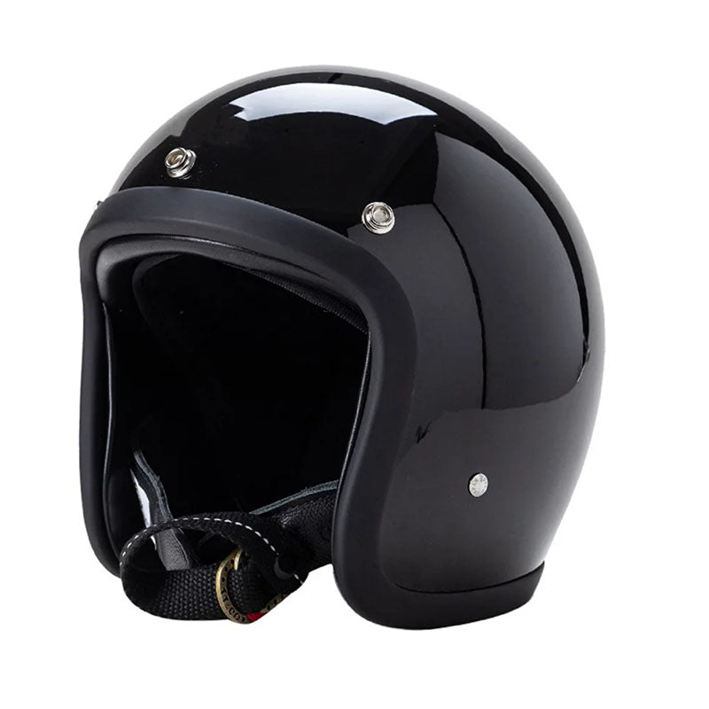 Retro-Motorradhelm mit Low-Profile und DOT- und ECE-Zertifizierung für sicheres Fahren