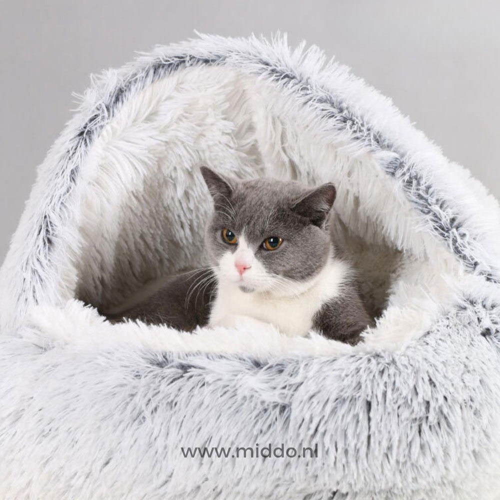 SnuggleNest Haustierbett | Bequemes Bett für glückliche Hunde und Katzen