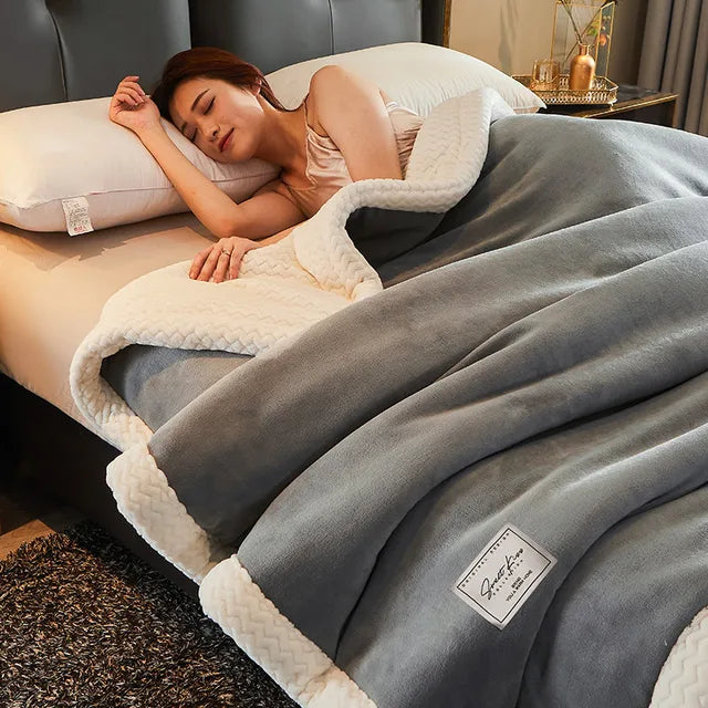 CozyLuxe Fleece-Decken – Weiche Winterdecke aus hochwertigem Polyester für Wärme und Komfort
