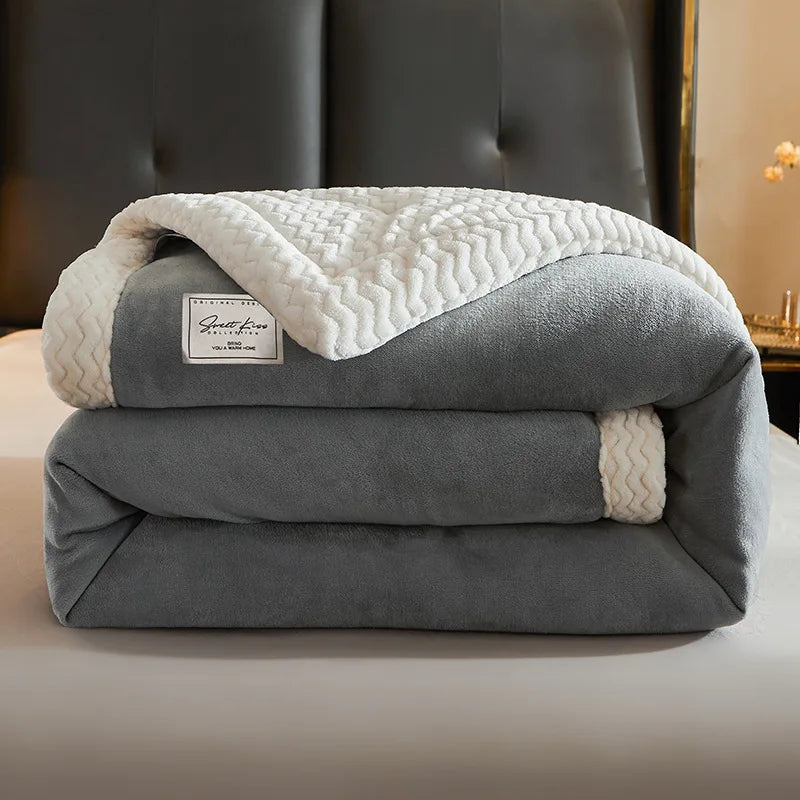 CozyLuxe Fleece-Decken – Weiche Winterdecke aus hochwertigem Polyester für Wärme und Komfort