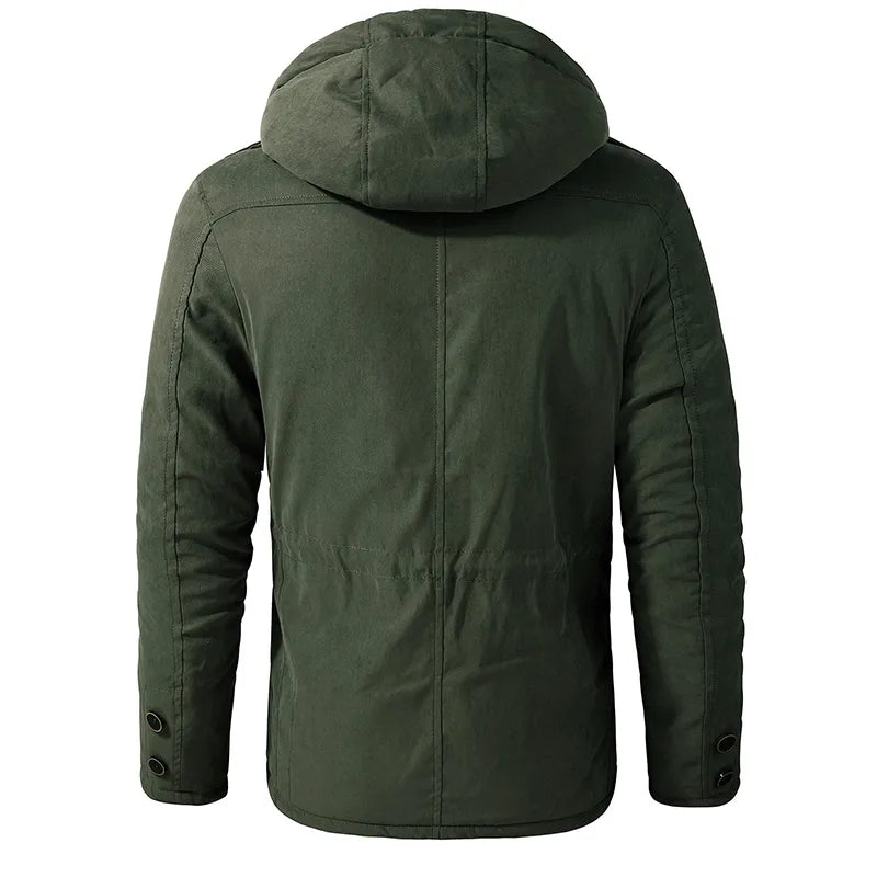 Hans™ Warme Winterjacke mit Futter aus Fell