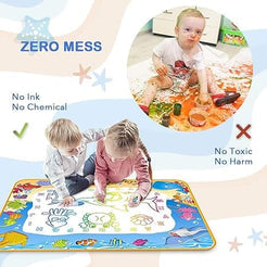 AquaLuxe Grand Water Art Mat | Extra große magische Zeichenmatte für Kinder, die Kreativität und endlosen Spaß inspiriert