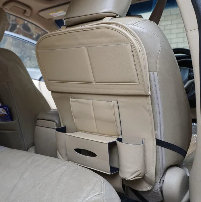 LuxuraDrive Elite Rücksitz Organizer | Stilvolle Aufbewahrungslösung für ein ordentliches Auto-Interieur