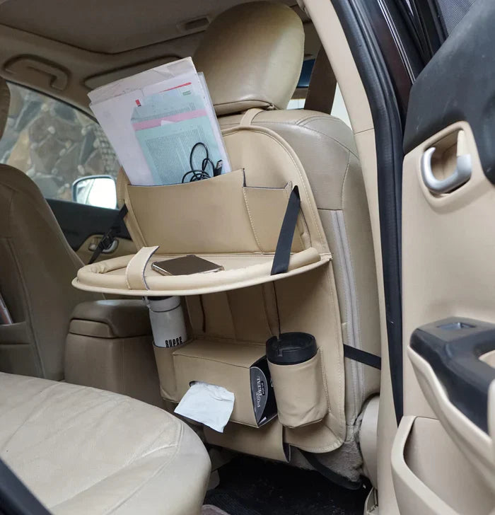 LuxuraDrive Elite Rücksitz Organizer | Stilvolle Aufbewahrungslösung für ein ordentliches Auto-Interieur