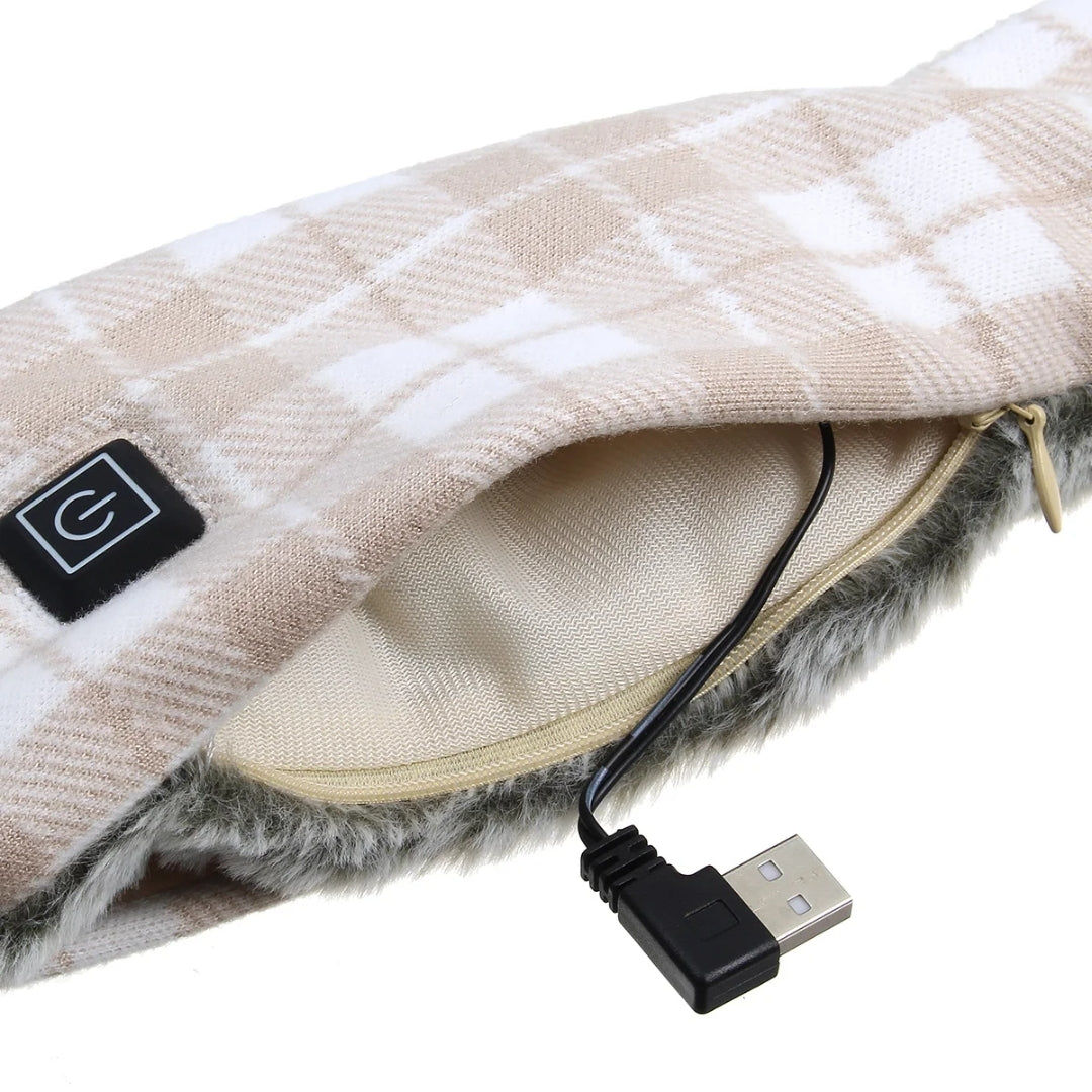 USB beheizter Schal mit 3 Wärmeinstellungen – Wiederaufladbarer elektrischer Schal