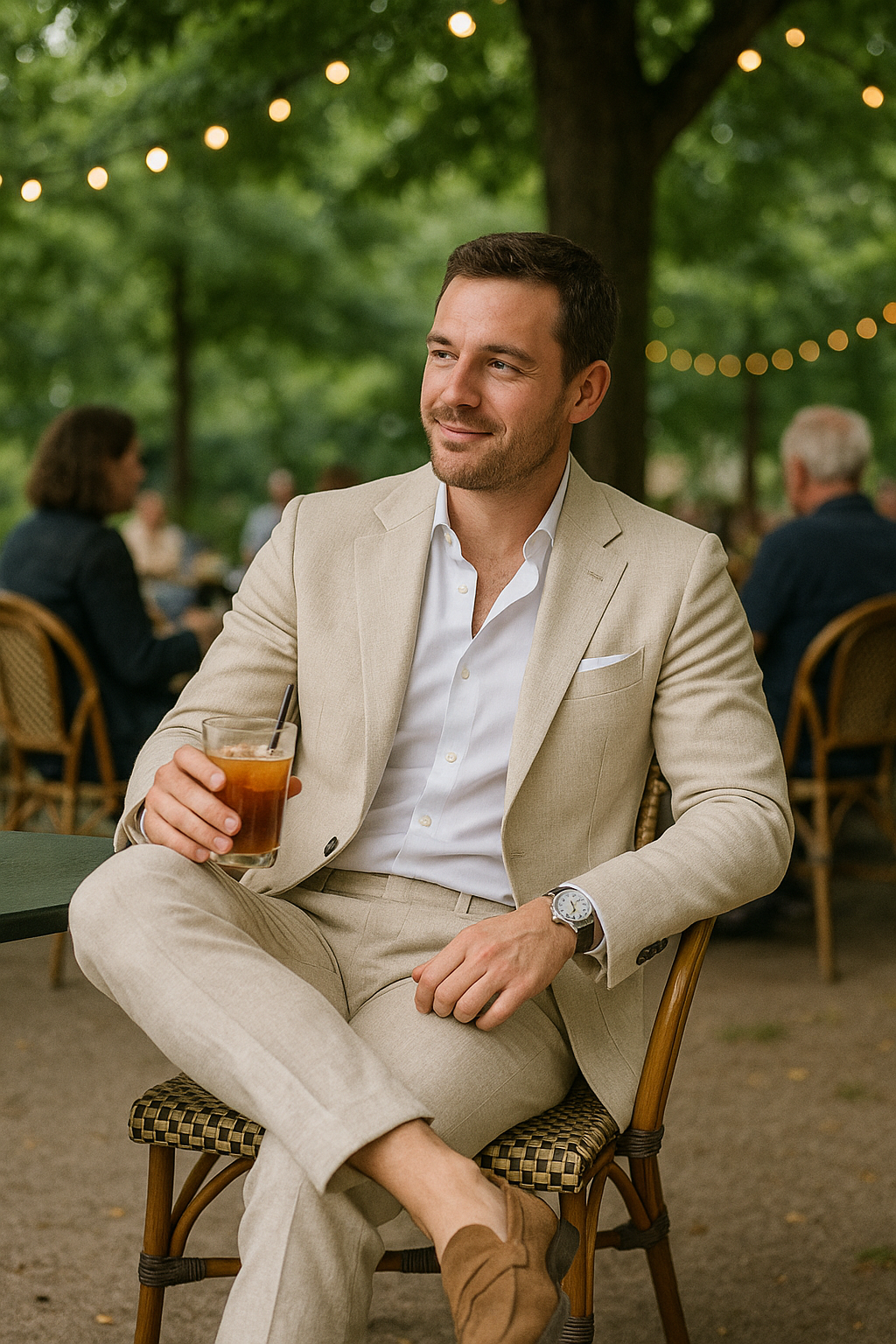 Max Herren Leinen Anzug | Herbstlich Leicht und Modisch