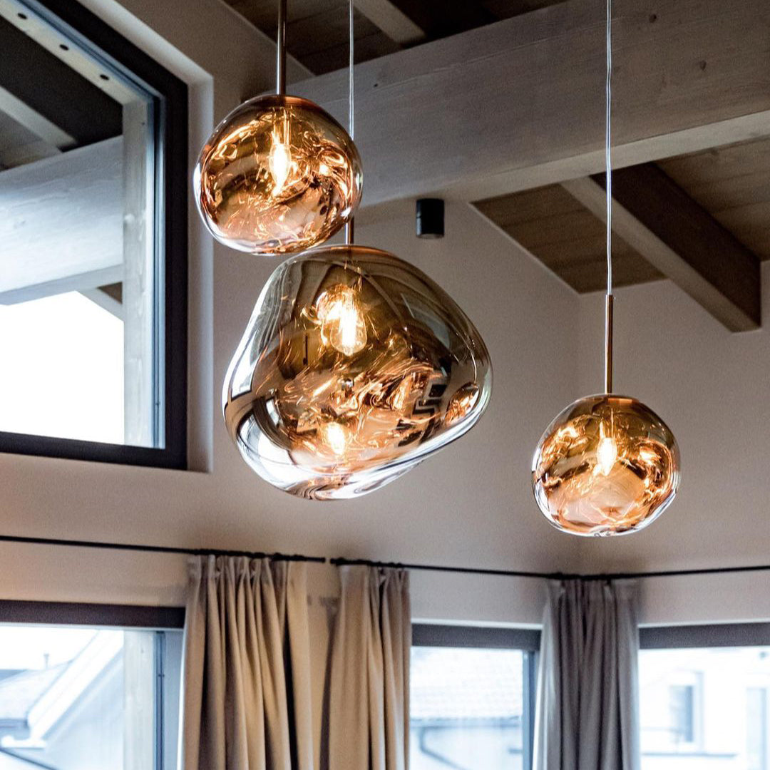 Frendorf | Mehrflammige Pendelleuchte | Skulpturales Melt Design