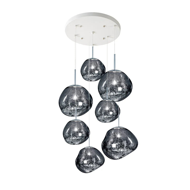 Frendorf | Mehrflammige Pendelleuchte | Skulpturales Melt Design