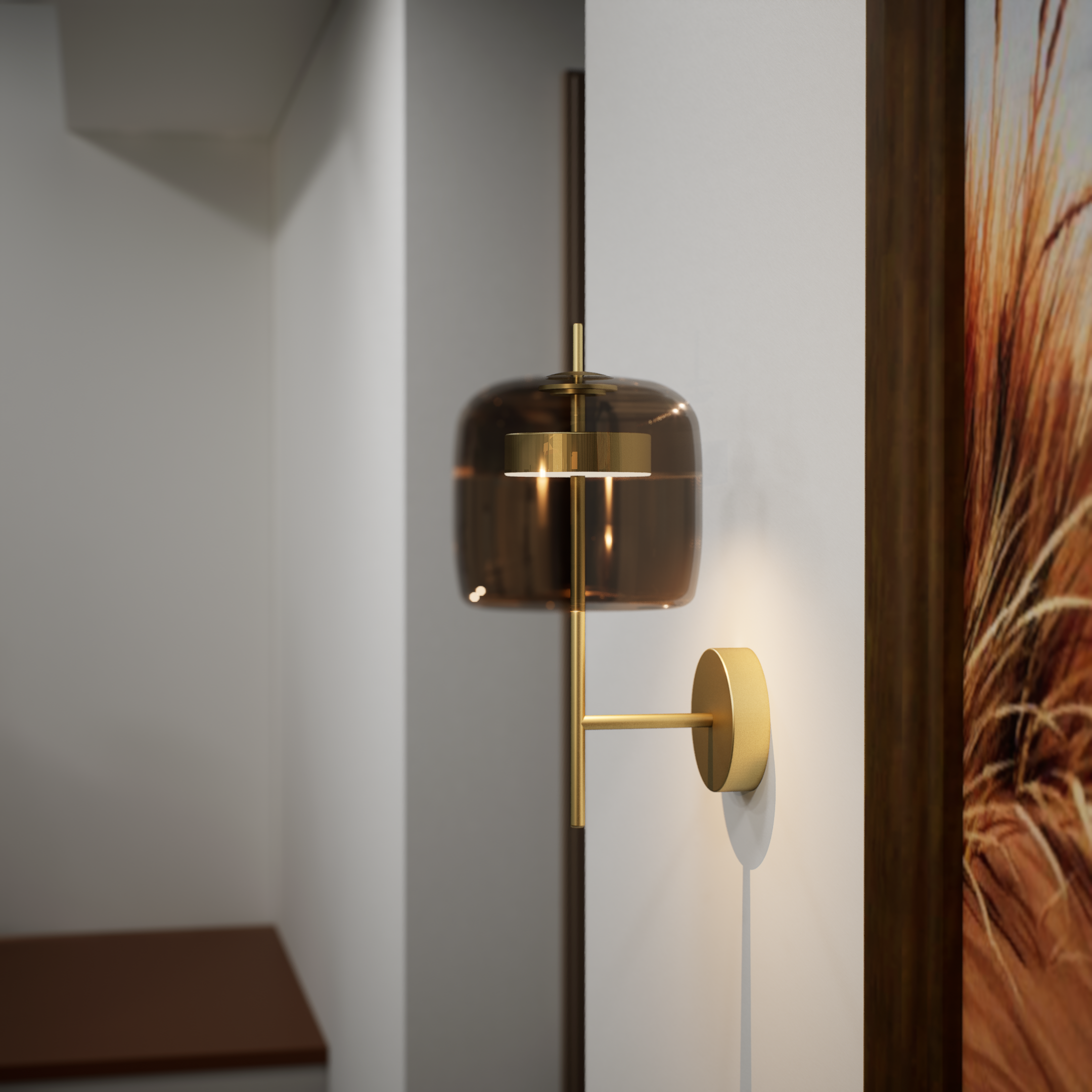 Wandleuchte im Mid-Century-Stil