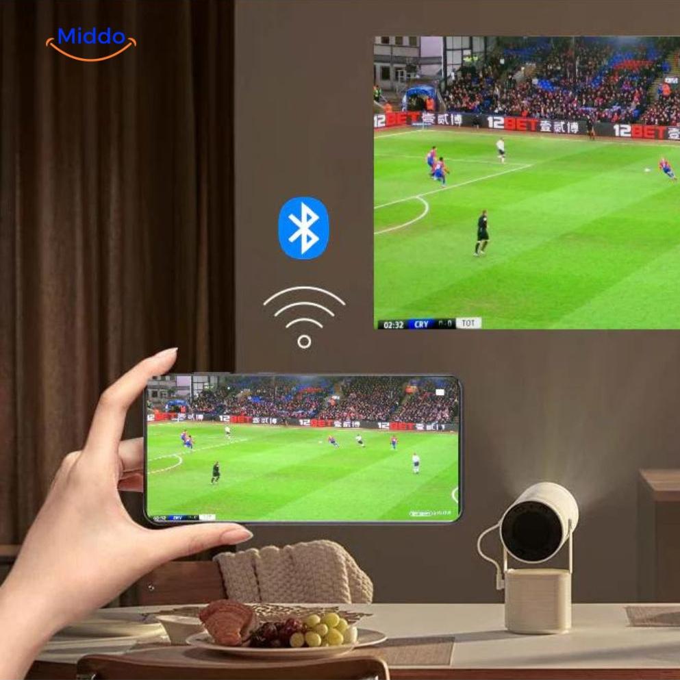 HomeVision 360° Projektor | Ultra HD & Bluetooth für ein beeindruckendes Heimkino-Erlebnis