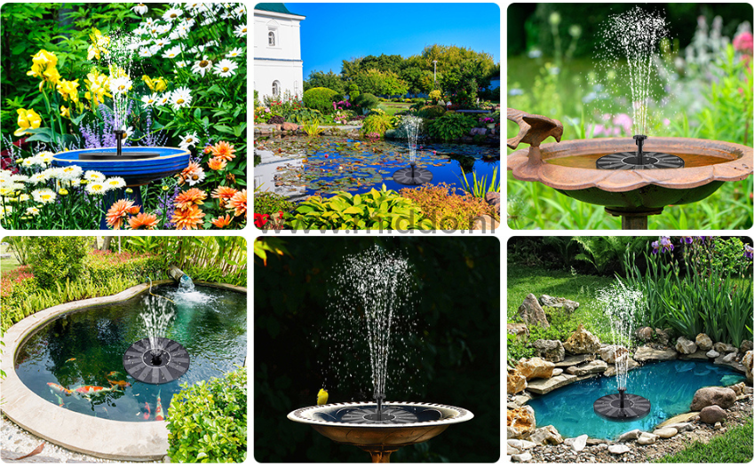 EcoFlow Solarbrunnen | Umweltfreundlicher Brunnen für Teiche und Becken mit nachhaltiger Energieversorgung