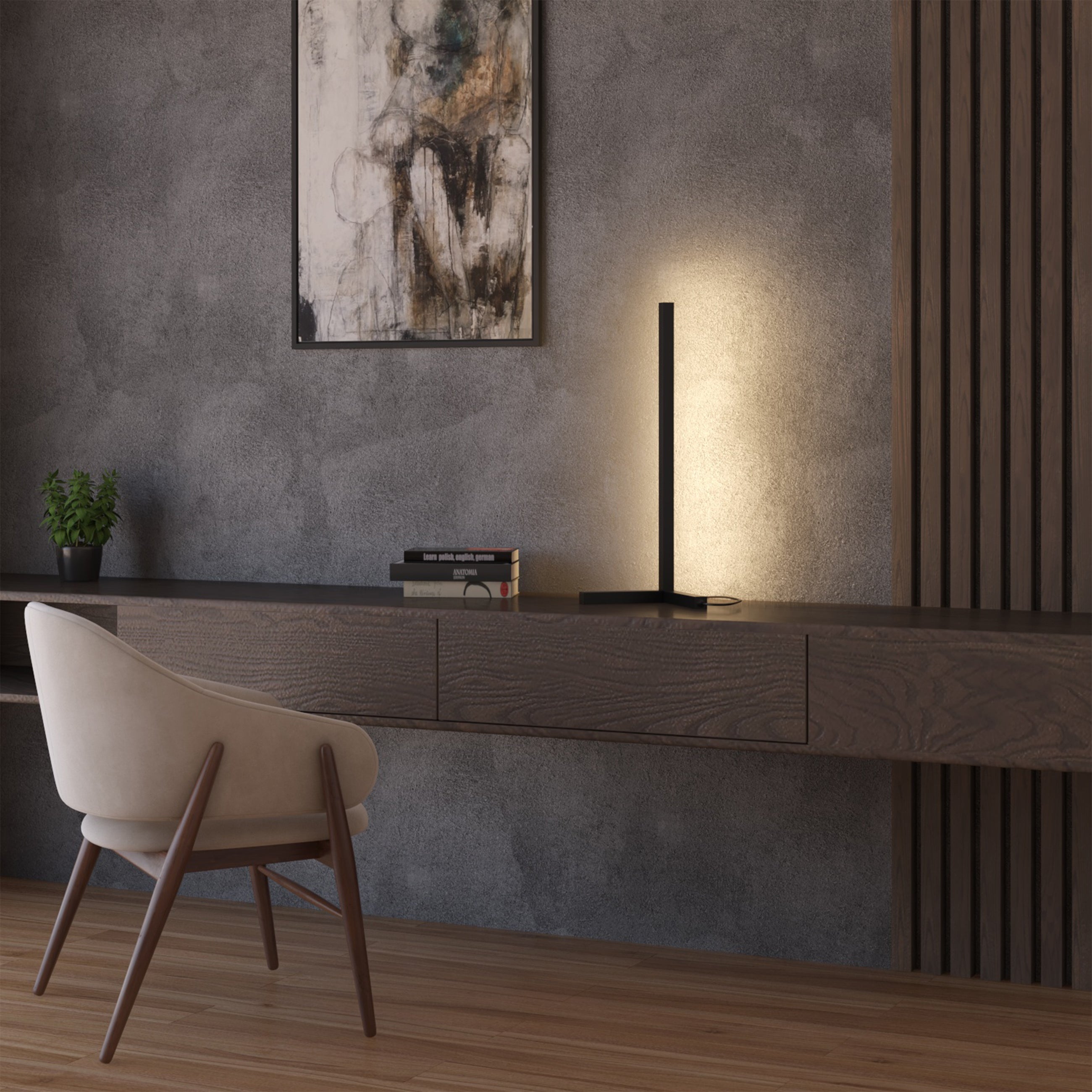 Minimalistische LED-Tischlampe