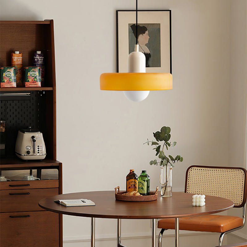 Bauhaus Bunte Glas Hängeleuchte für Moderne Innenräume