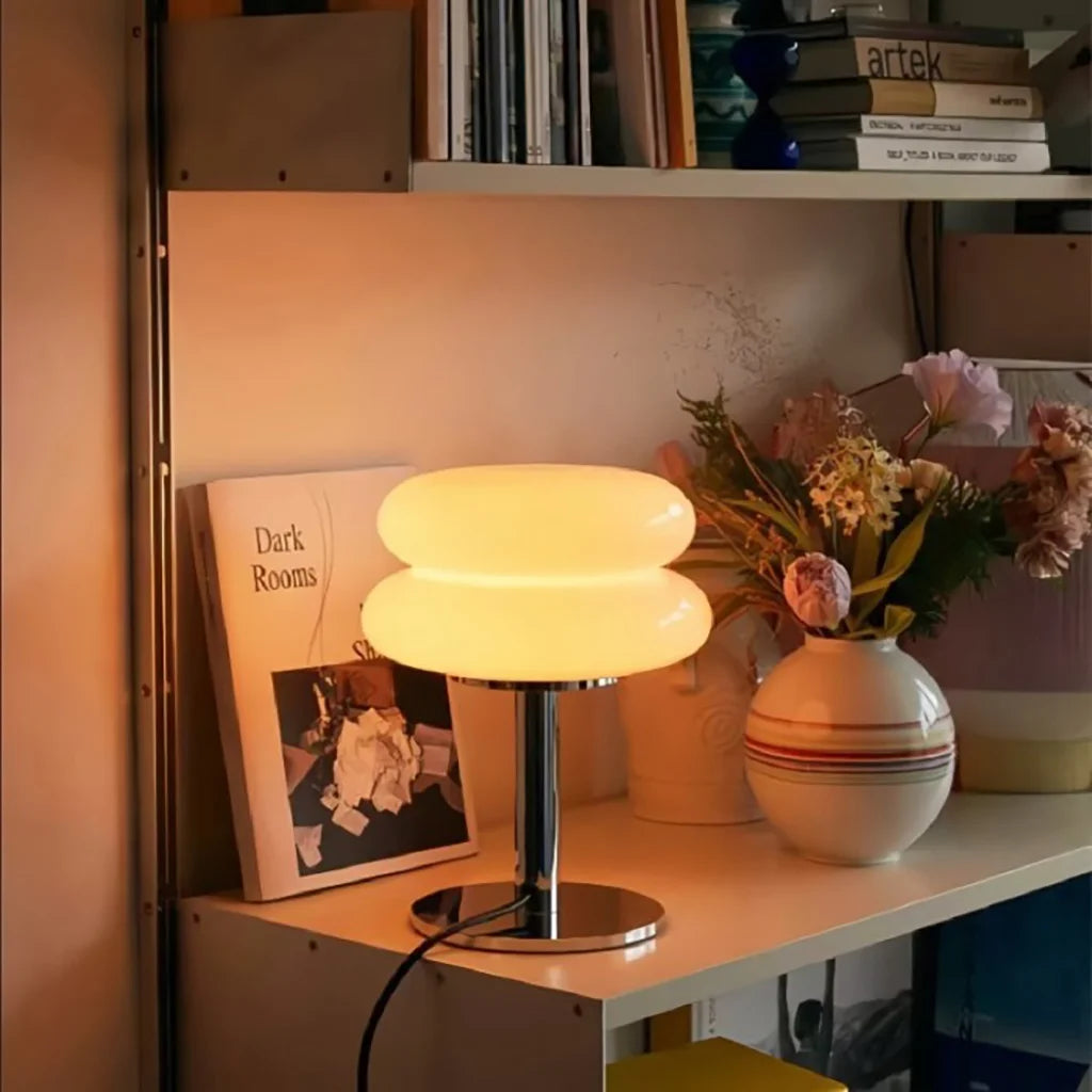 Finn Bauhaus Minimalistische Glas Tischlampe