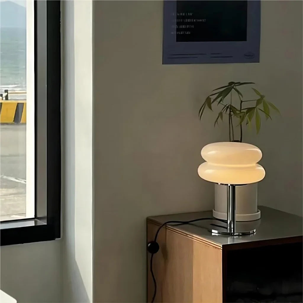 Finn Bauhaus Minimalistische Glas Tischlampe