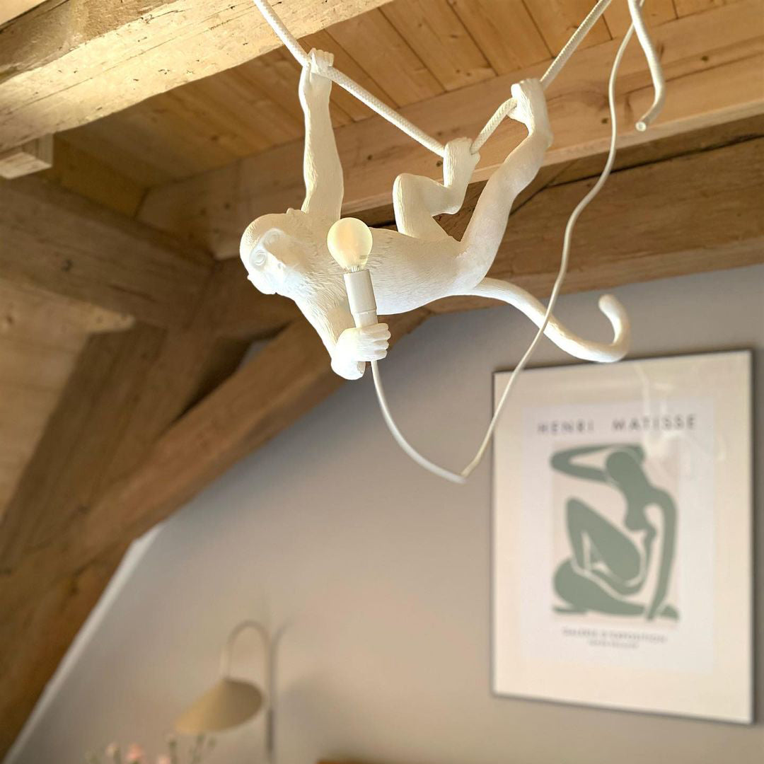 Frendorf | Affen Pendelleuchte | Skulpturales Design Objekt