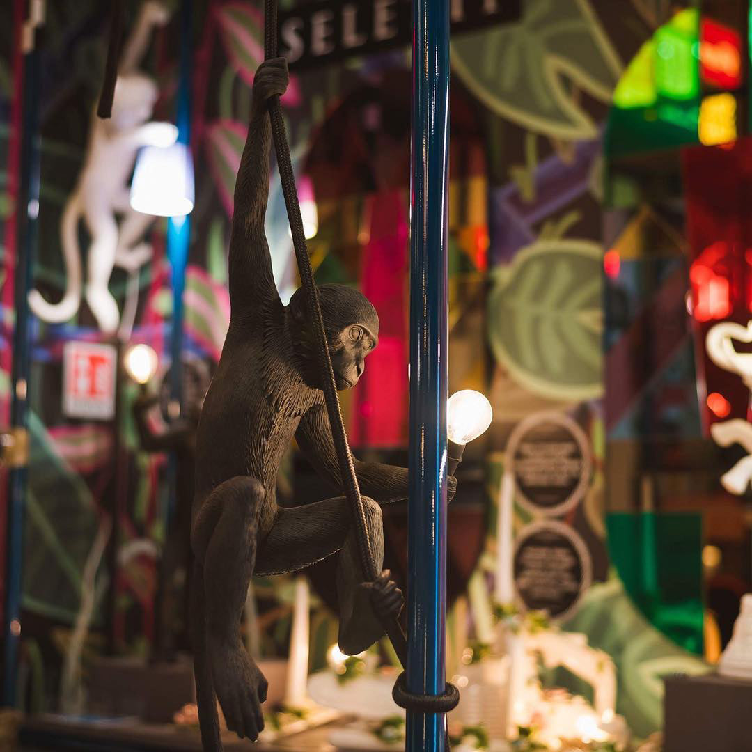 Frendorf | Affen Pendelleuchte | Skulpturales Design Objekt