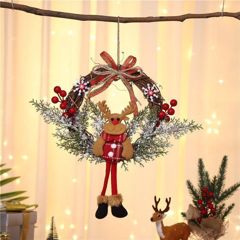Jute-Weihnachtskranz – Rustikale Weihnachtsdekoration für Tür und Wand