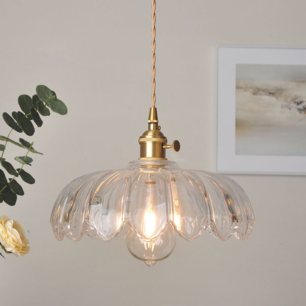 Vintage Blumen Pendelleuchte