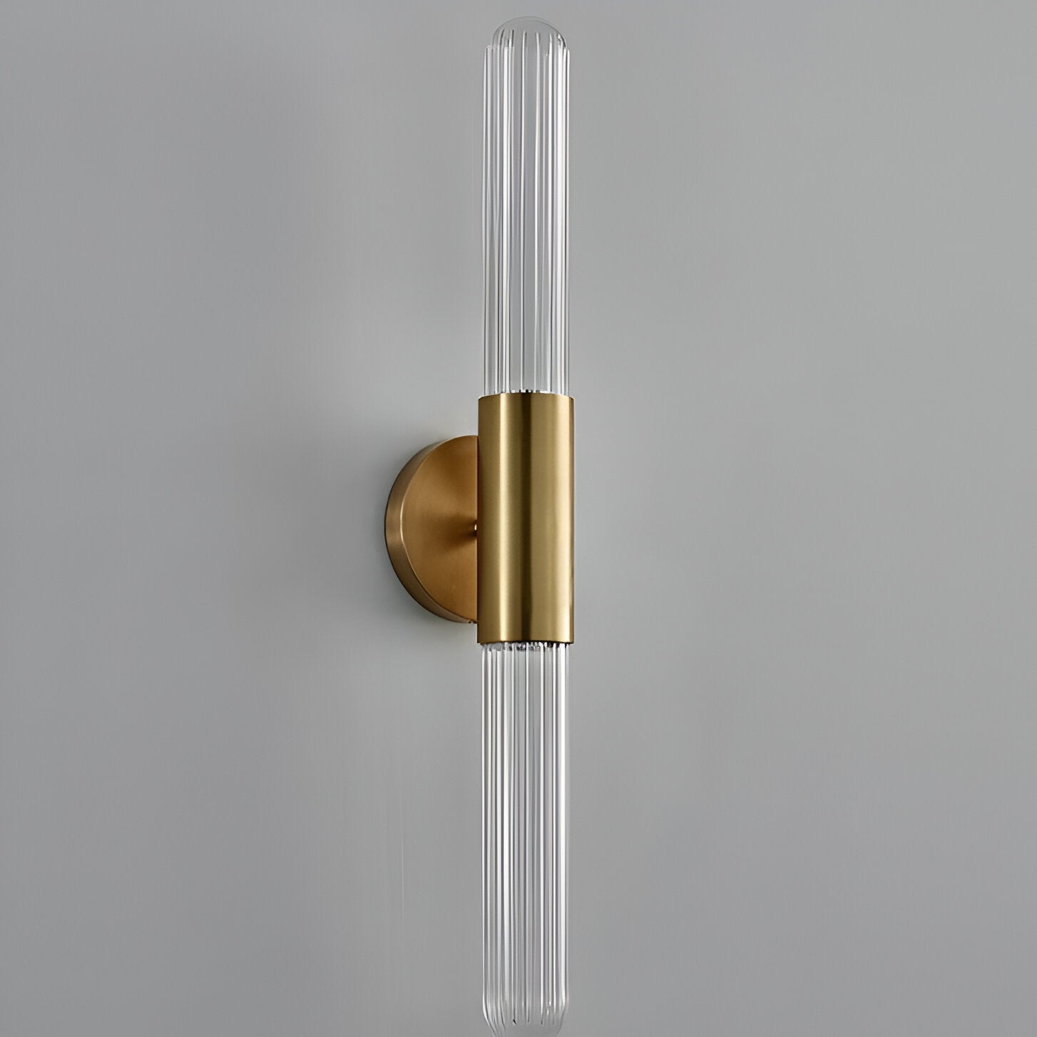 Nordic Water-Ripple Glas Messing Wandlampe LED 1-Licht