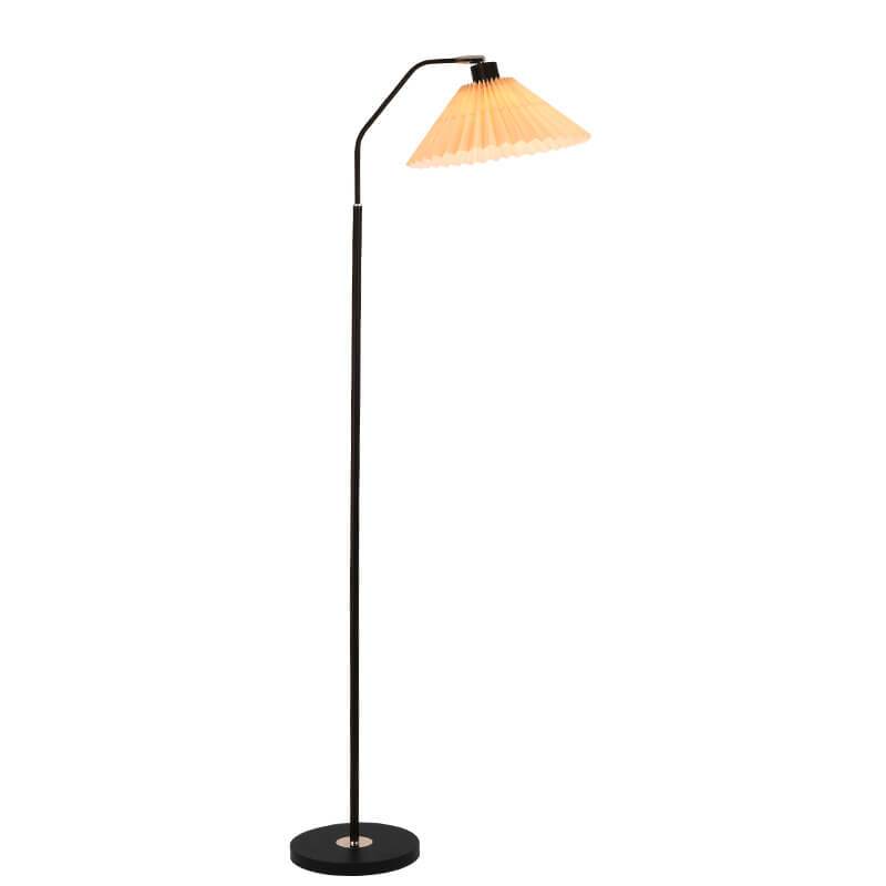 Minimalistische LED Stehlampe mit Faltbarem Stoffschirm