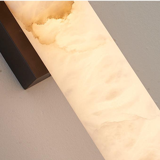 Moderne Minimalistische Spanische Marmor Kupfer Wandleuchte LED 1-Licht