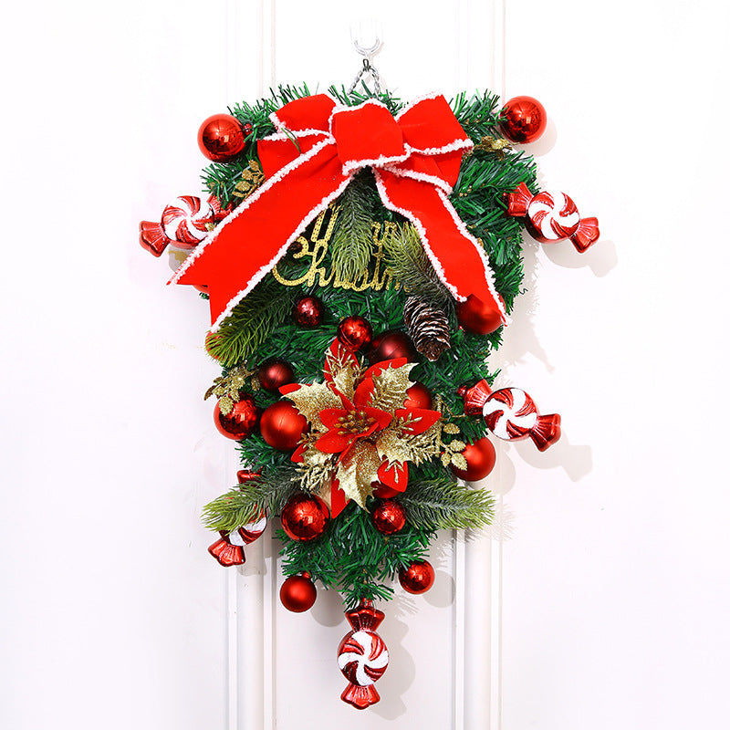Festlicher Weihnachtskranz – Dekorative Weihnachtsdekoration für Tür und Wand