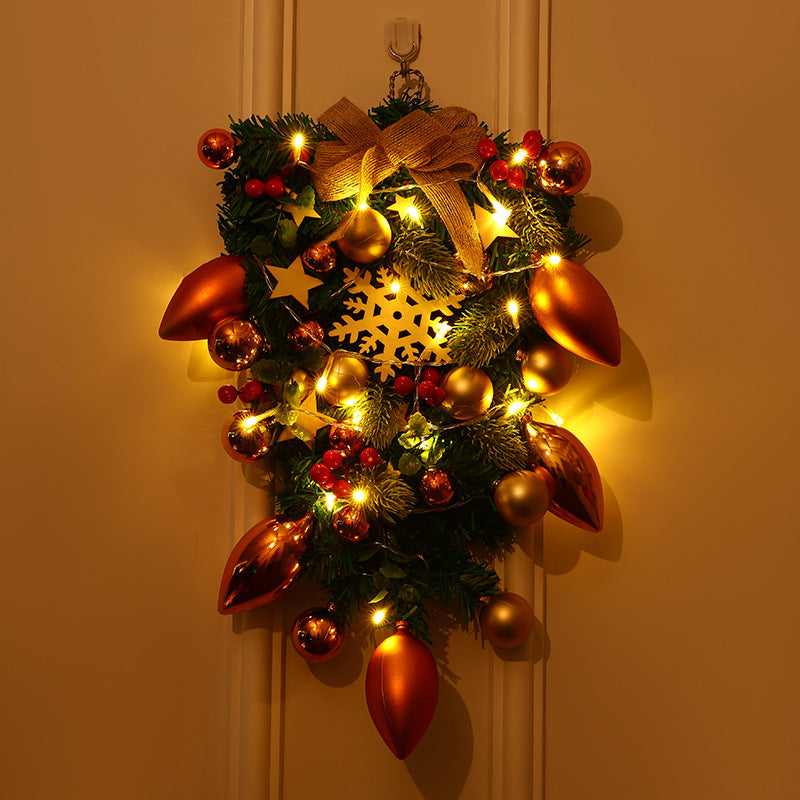 Festlicher Weihnachtskranz – Dekorative Weihnachtsdekoration für Tür und Wand