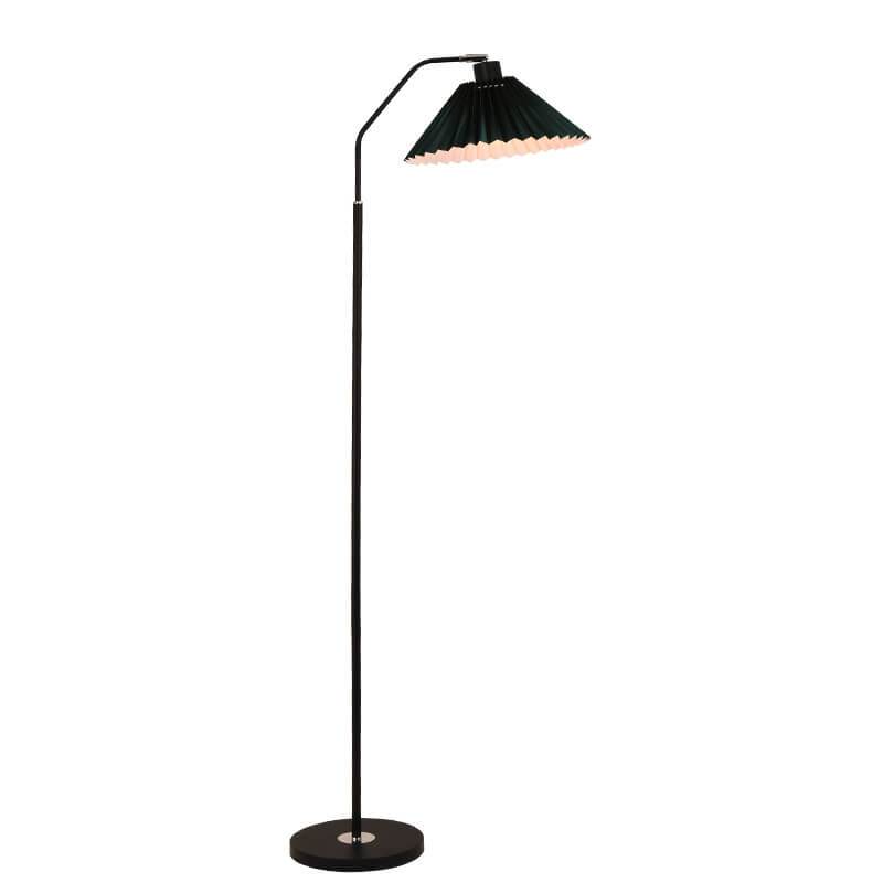 Minimalistische LED Stehlampe mit Faltbarem Stoffschirm