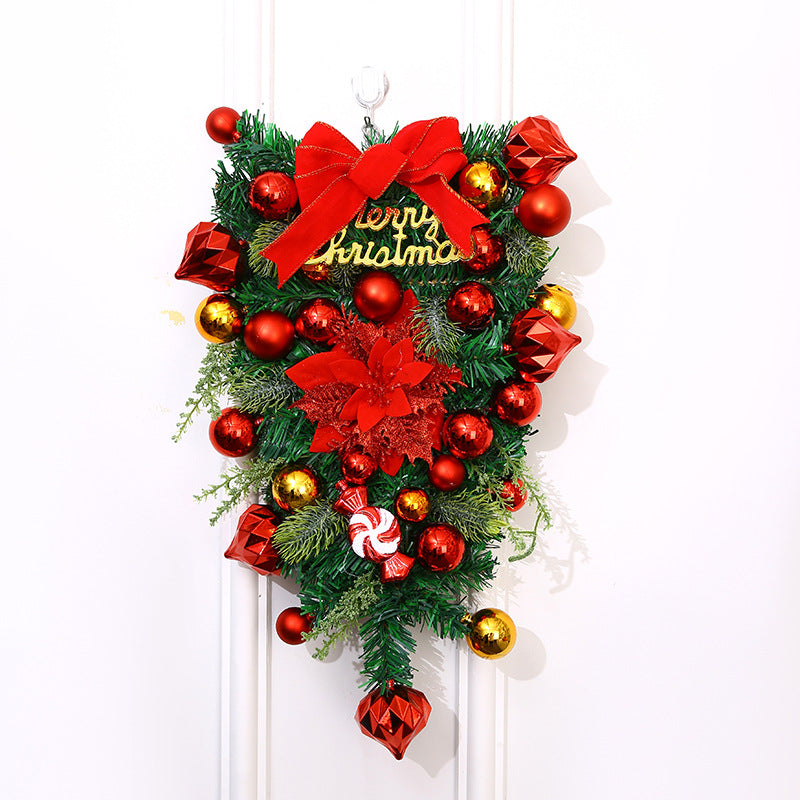 Festlicher Weihnachtskranz – Dekorative Weihnachtsdekoration für Tür und Wand