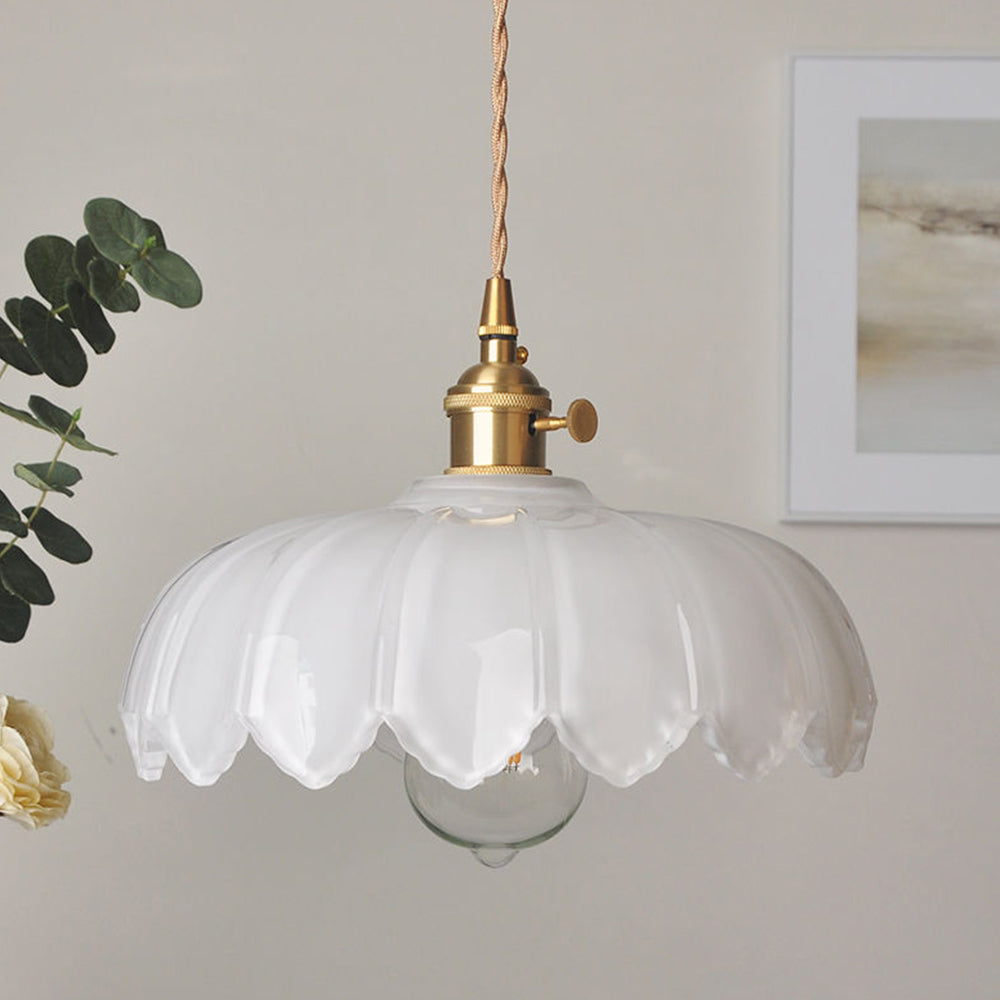 Vintage Blumen Pendelleuchte