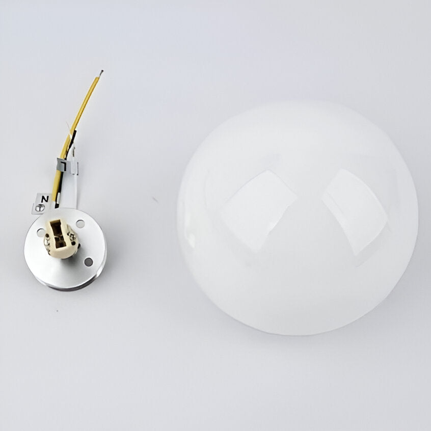 Minimalistische Runde Glas-Wandlampe LED 1-Licht