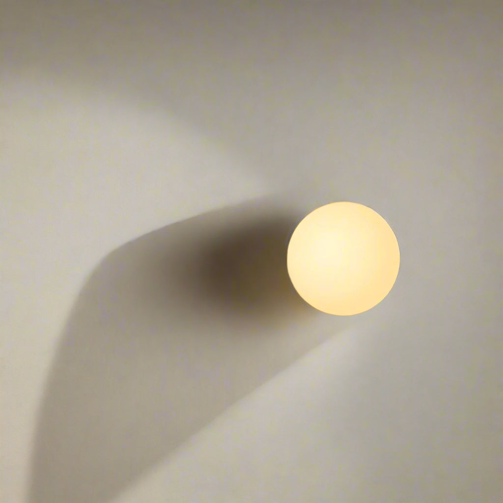Minimalistische Runde Glas-Wandlampe LED 1-Licht